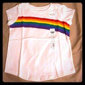 Rainbow Tee Shirt, size 6 (girl), NWT
